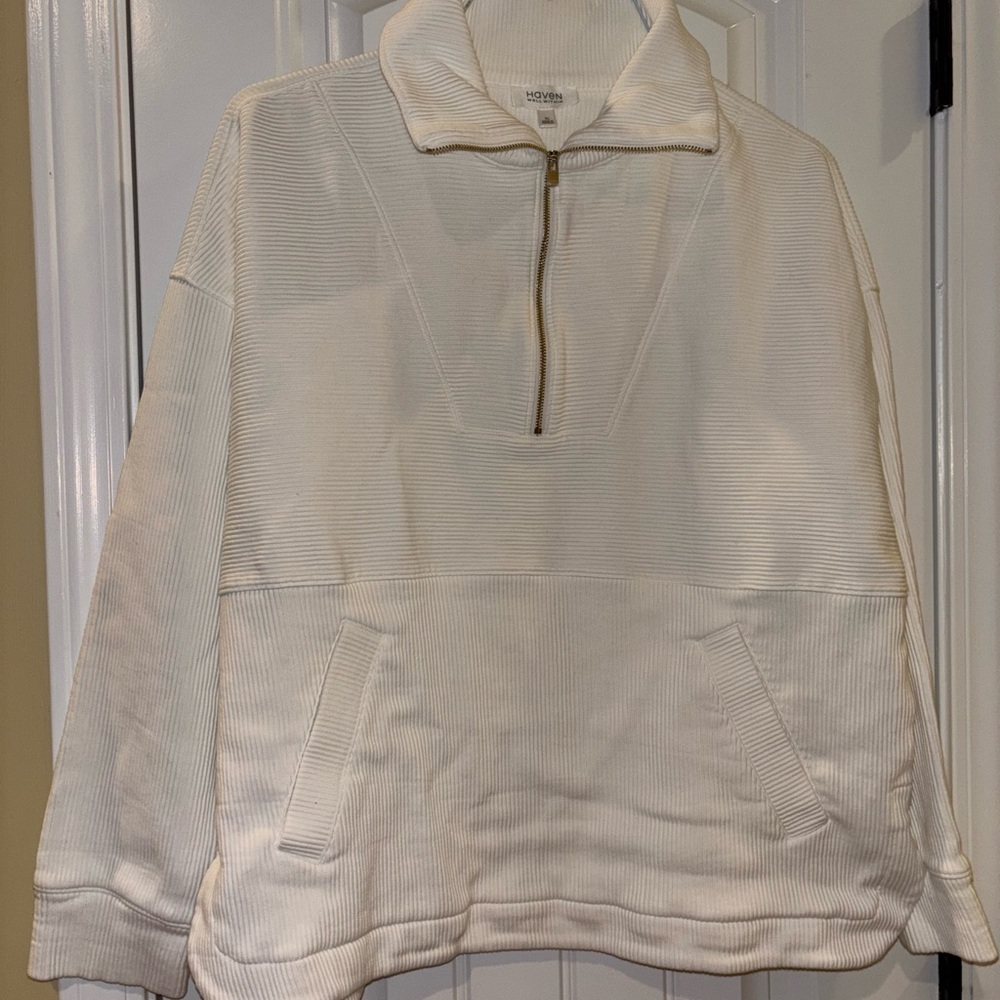 Cozy Cream V-Neck Sweater